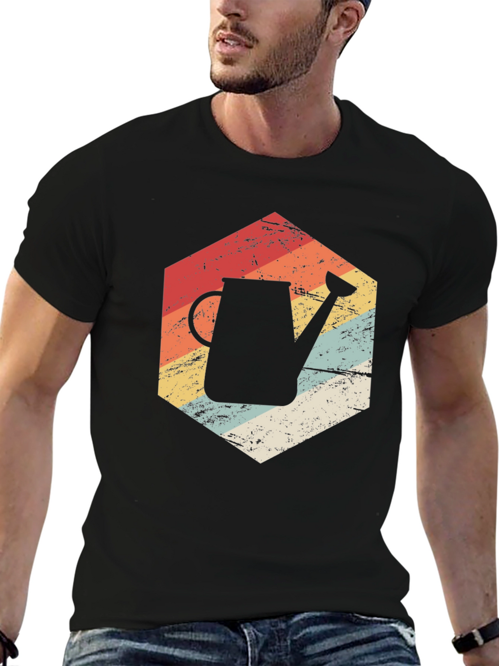 Retro Garden Watering Can T-Shirt