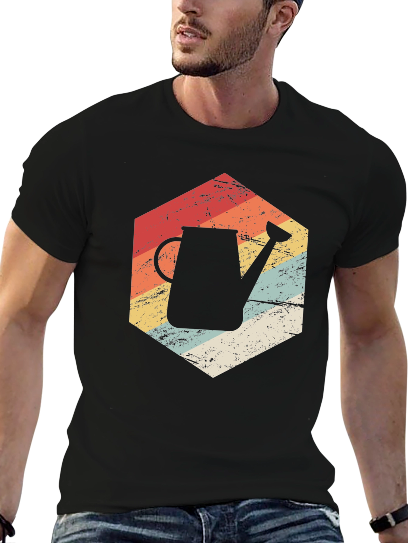 Retro Garden Watering Can T-Shirt