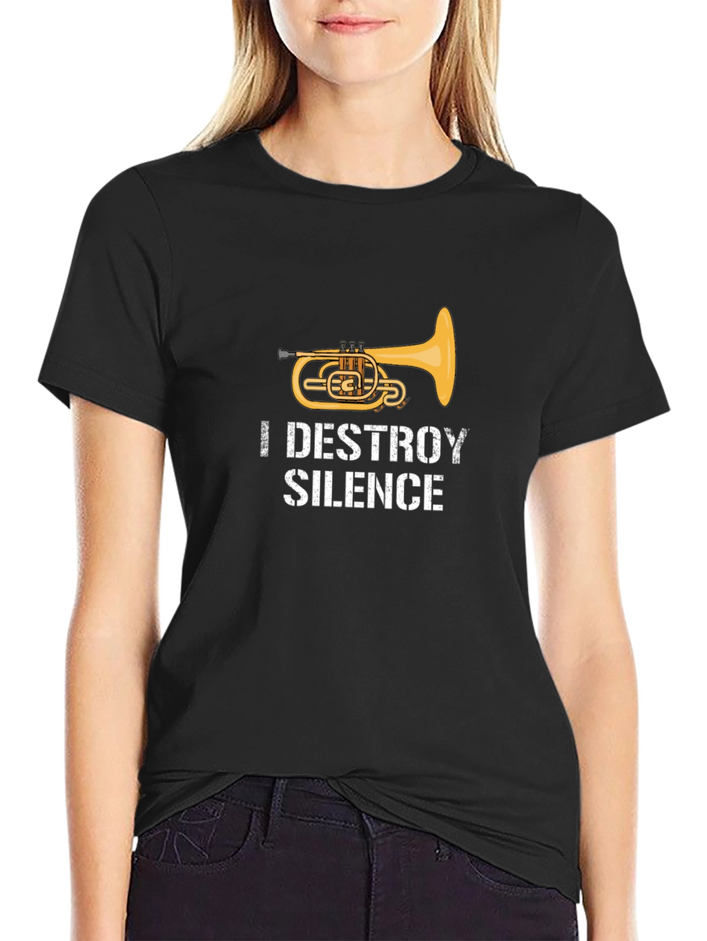 I Destroy Silence Euphonium T-Shirt
