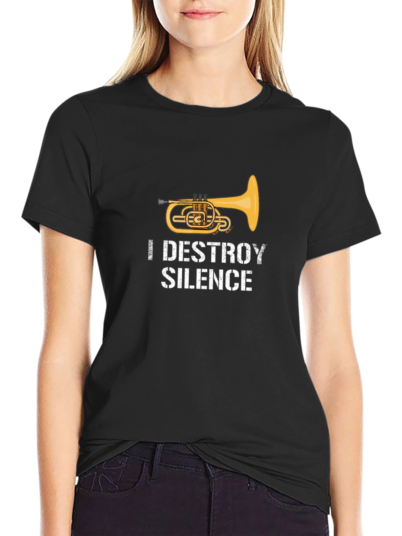 I Destroy Silence Euphonium T-Shirt