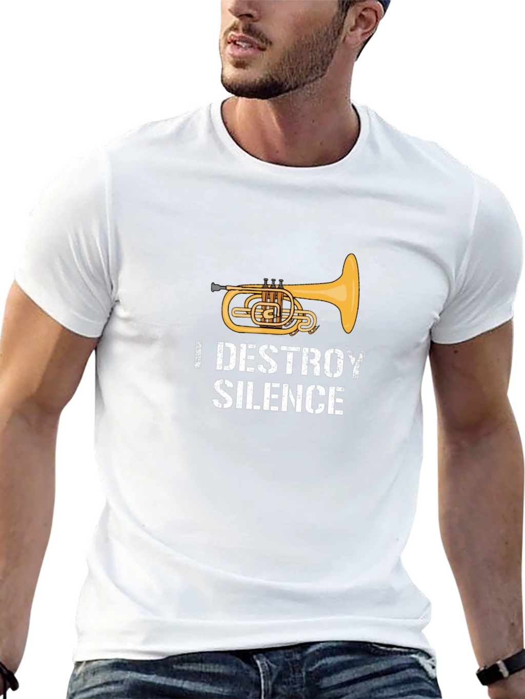 I Destroy Silence Euphonium T-Shirt