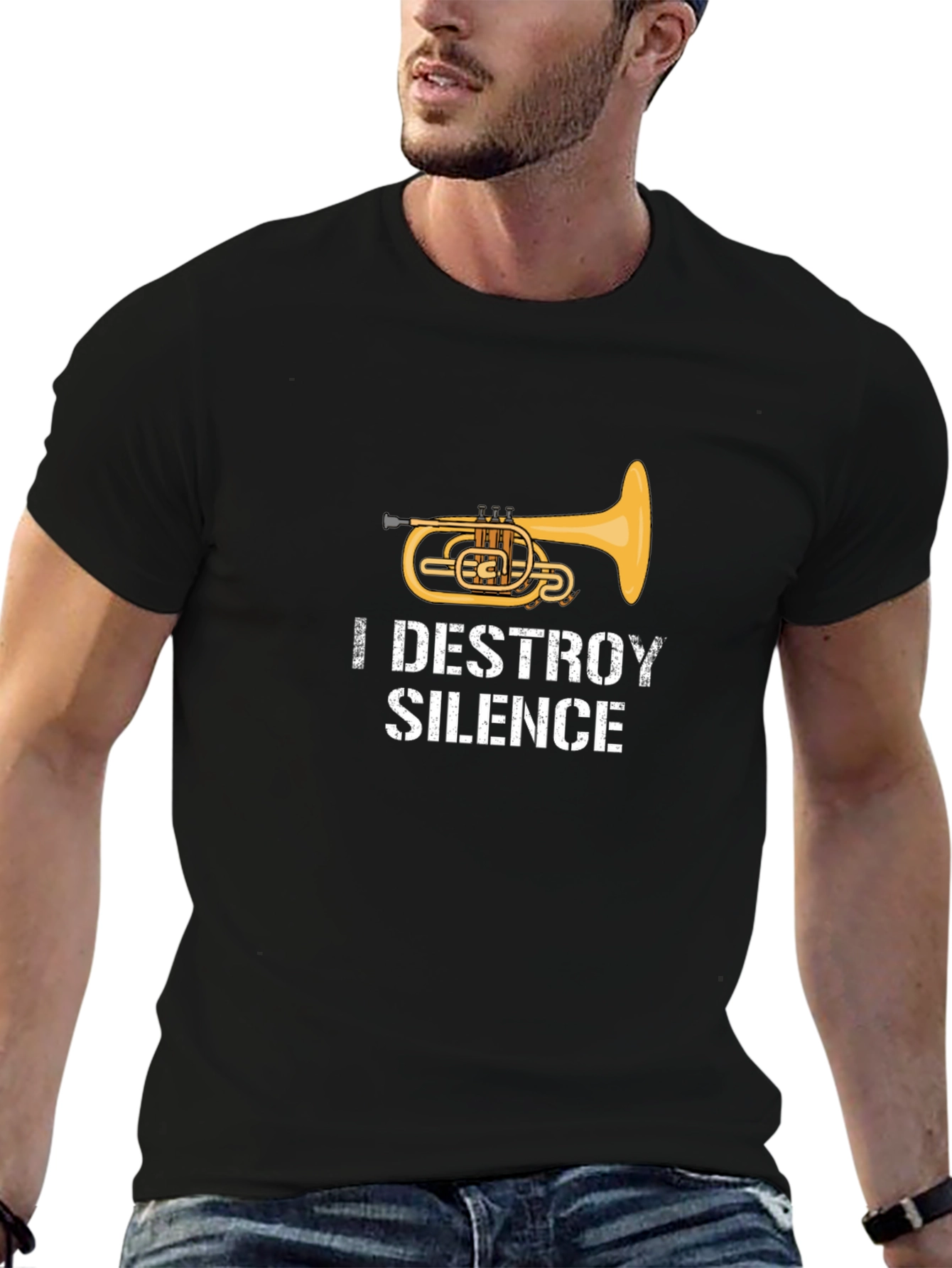 I Destroy Silence Euphonium T-Shirt
