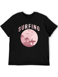 Surfing T-Shirt Retro Sunset Beach Design
