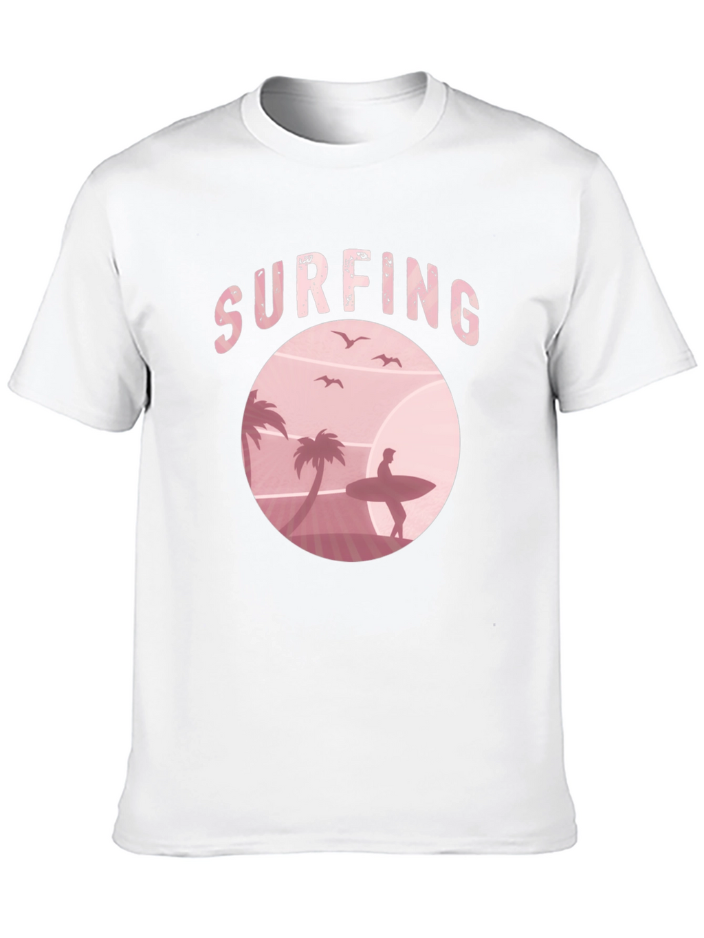 Surfing T-Shirt Retro Sunset Beach Design