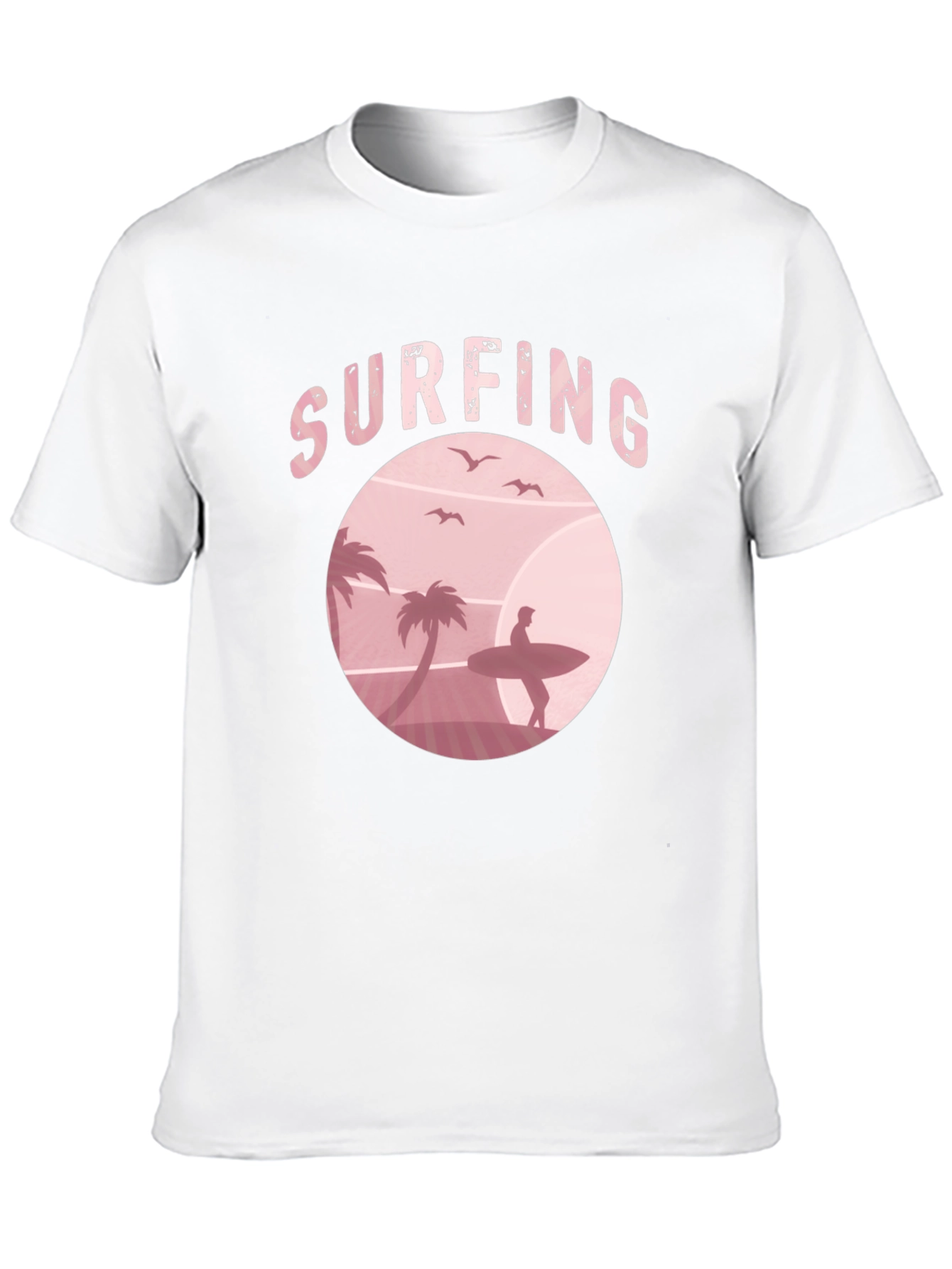 Surfing T-Shirt Retro Sunset Beach Design