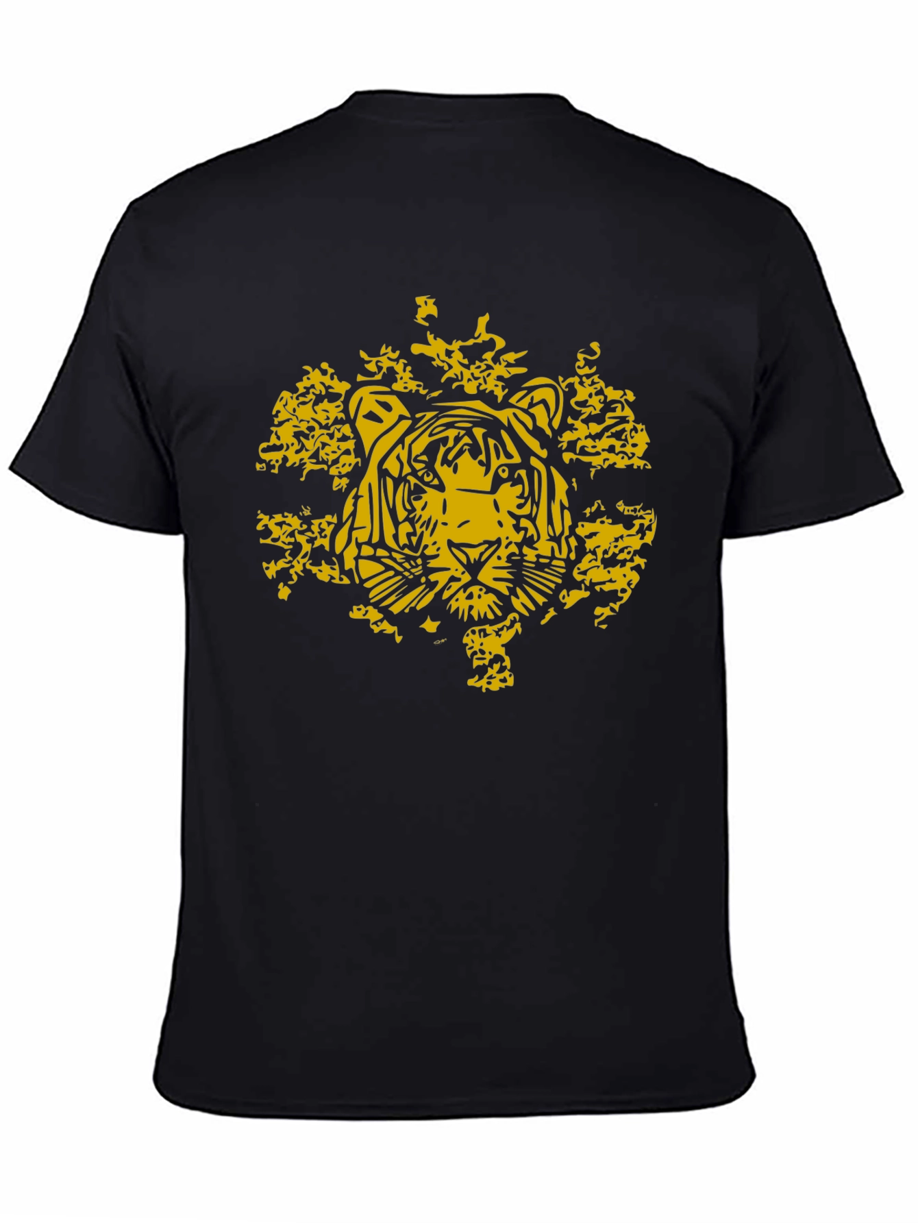 Tiger Graphic Tee - Stylish Mens Black T-Shirt