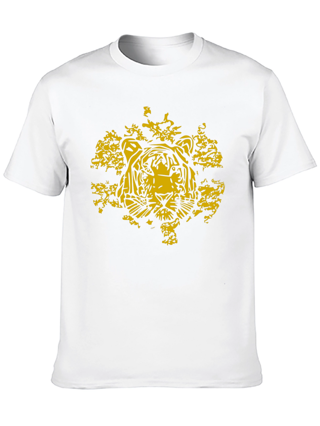 Tiger Graphic Tee - Stylish Mens Black T-Shirt