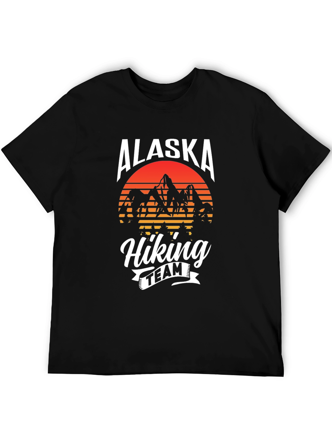 Alaska Hiking Team Graphic Tee - Black