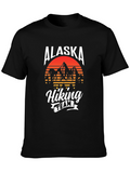 Alaska Hiking Team Graphic Tee - Black