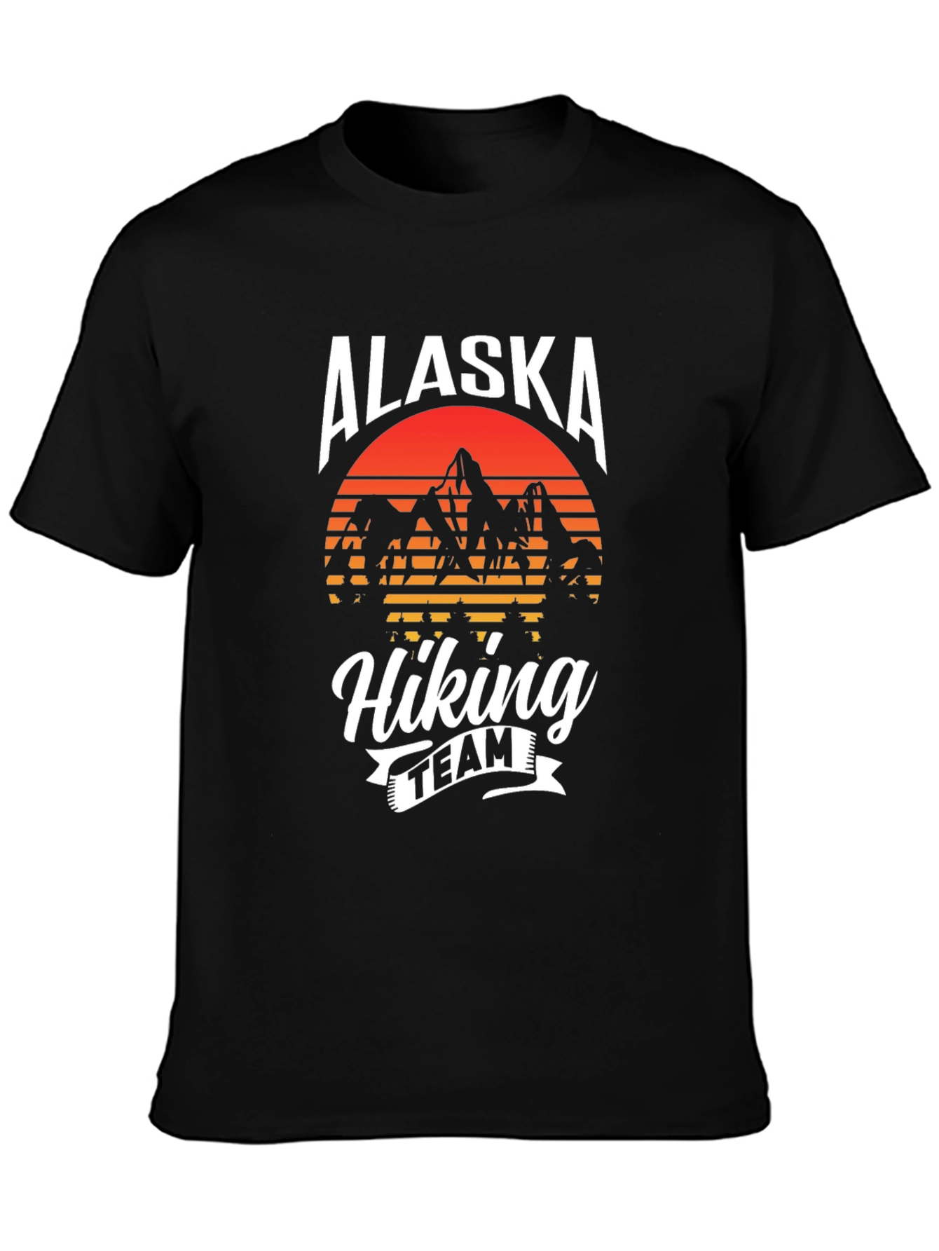 Alaska Hiking Team Graphic Tee - Black