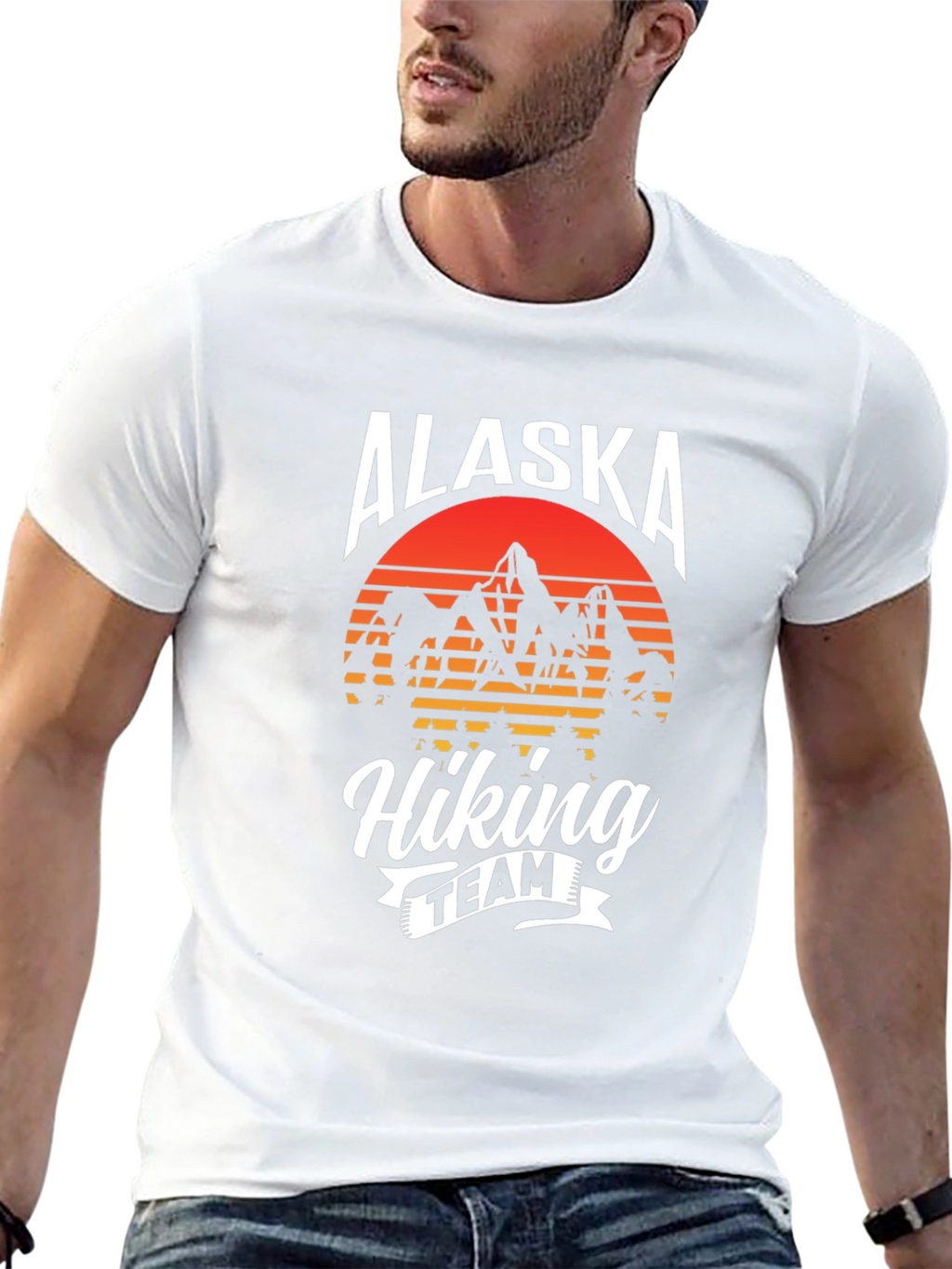 Alaska Hiking Team Graphic Tee - Black