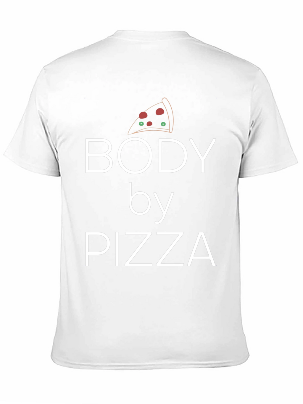 Body By Pizza Black Graphic T-Shirt