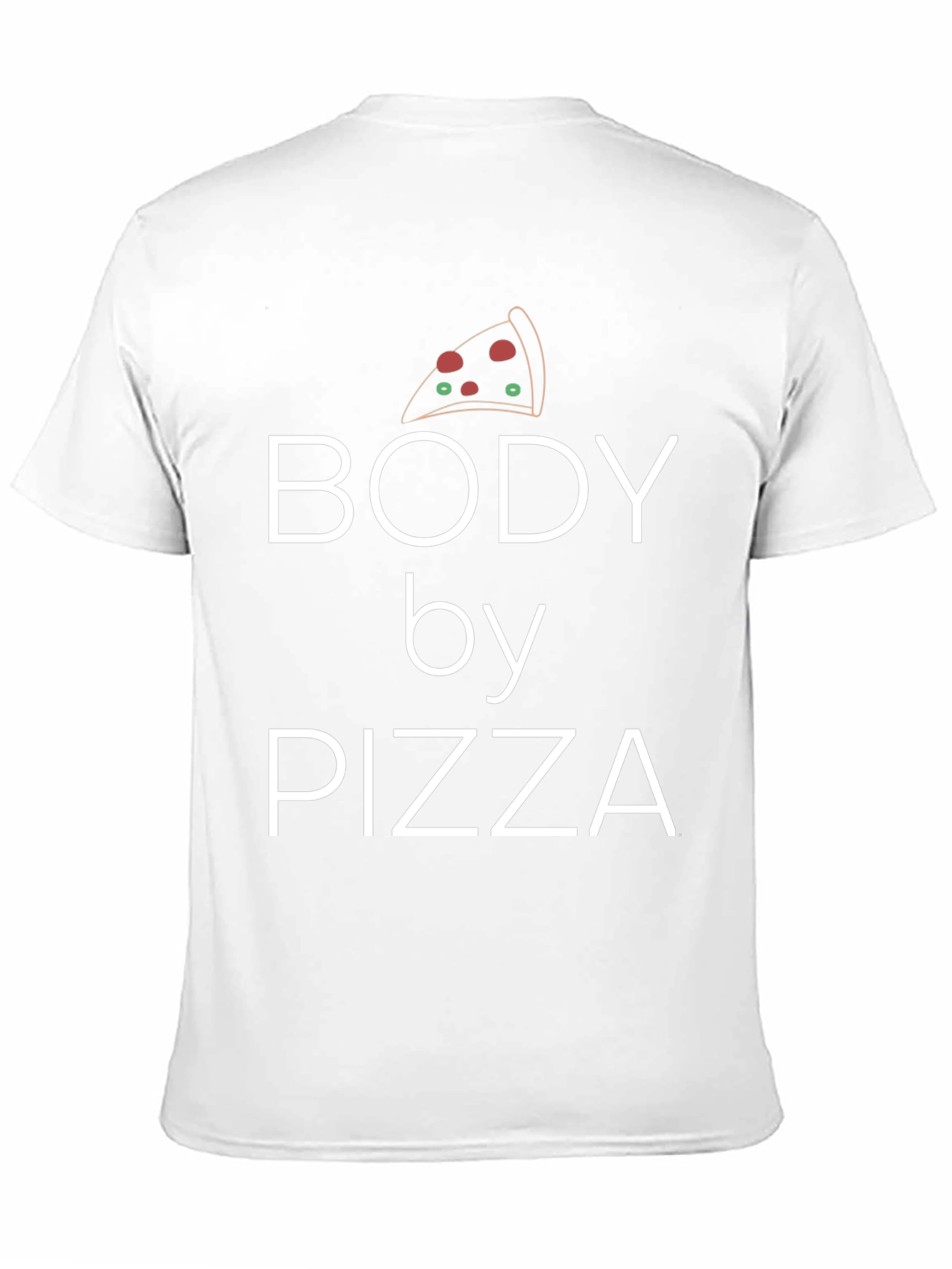 Body By Pizza Black Graphic T-Shirt