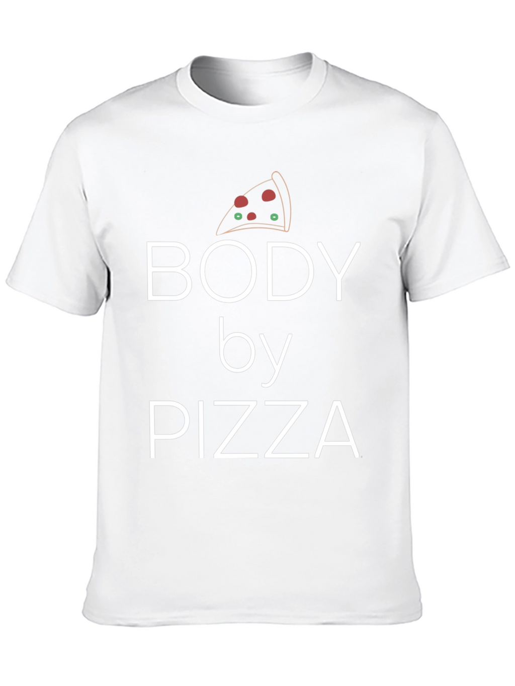 Body By Pizza Black Graphic T-Shirt