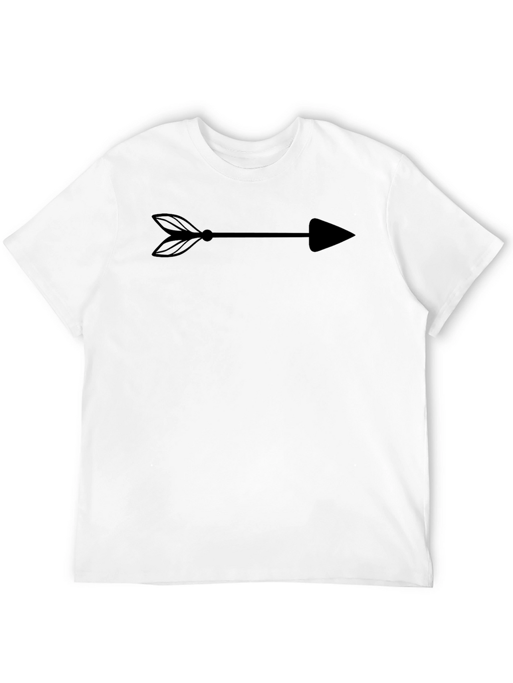 Mens Black Arrow Graphic T-Shirt