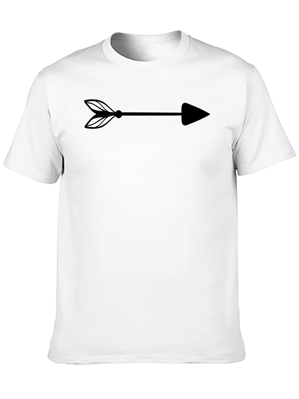 Mens Black Arrow Graphic T-Shirt