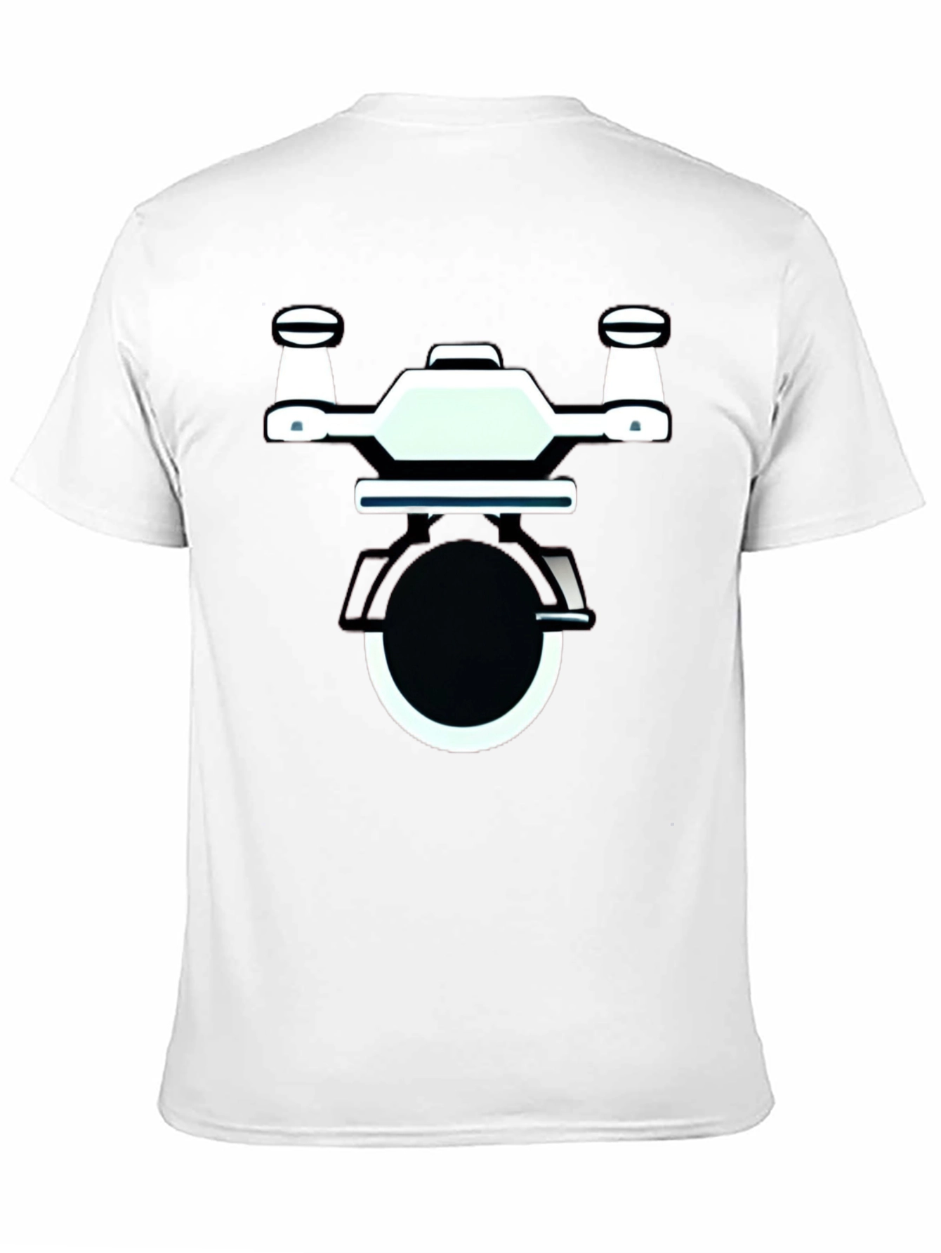 Drone Graphic Black T-Shirt | Modern Design