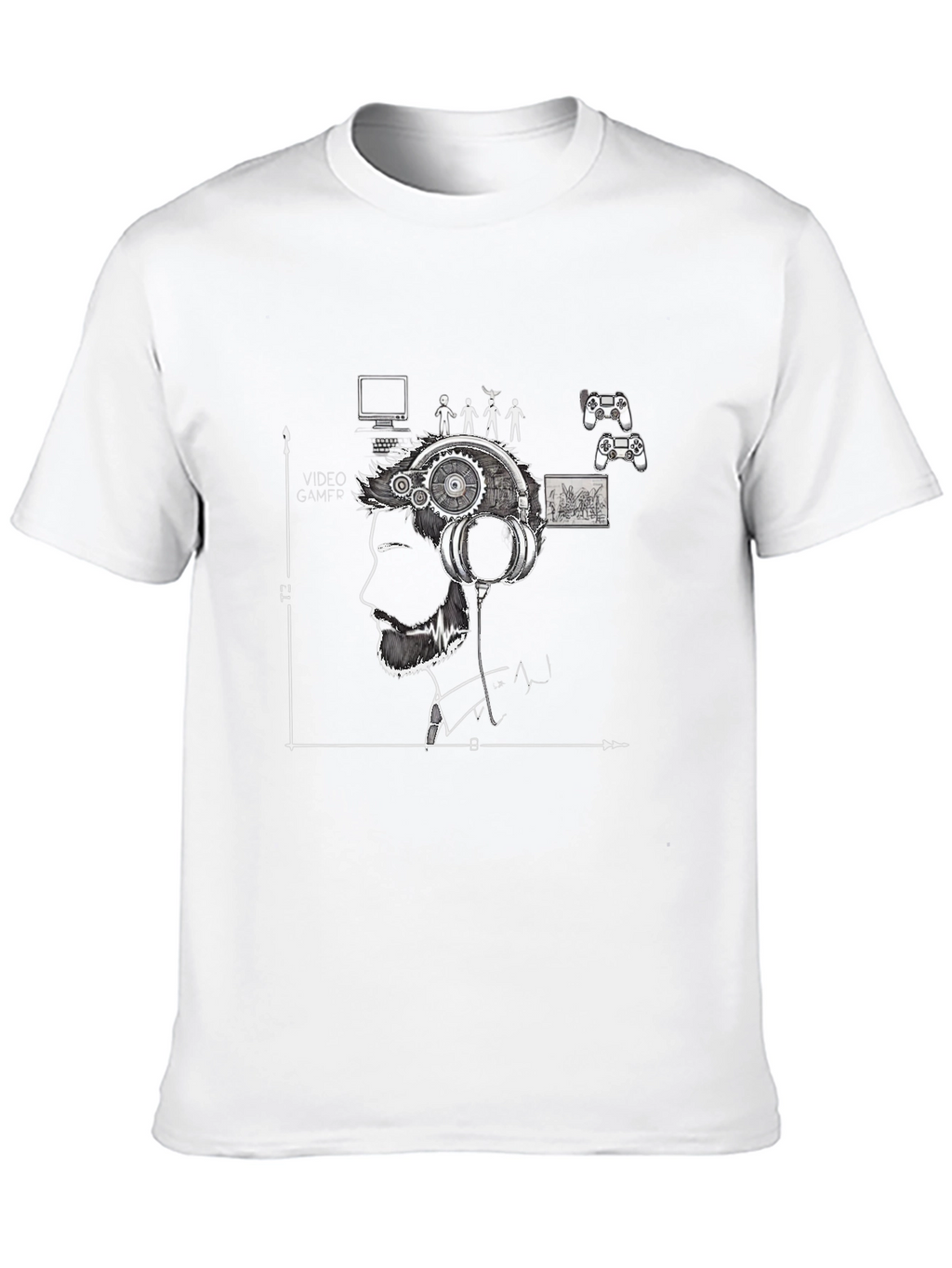 Gamer Mind T-Shirt - Black Graphic Tee