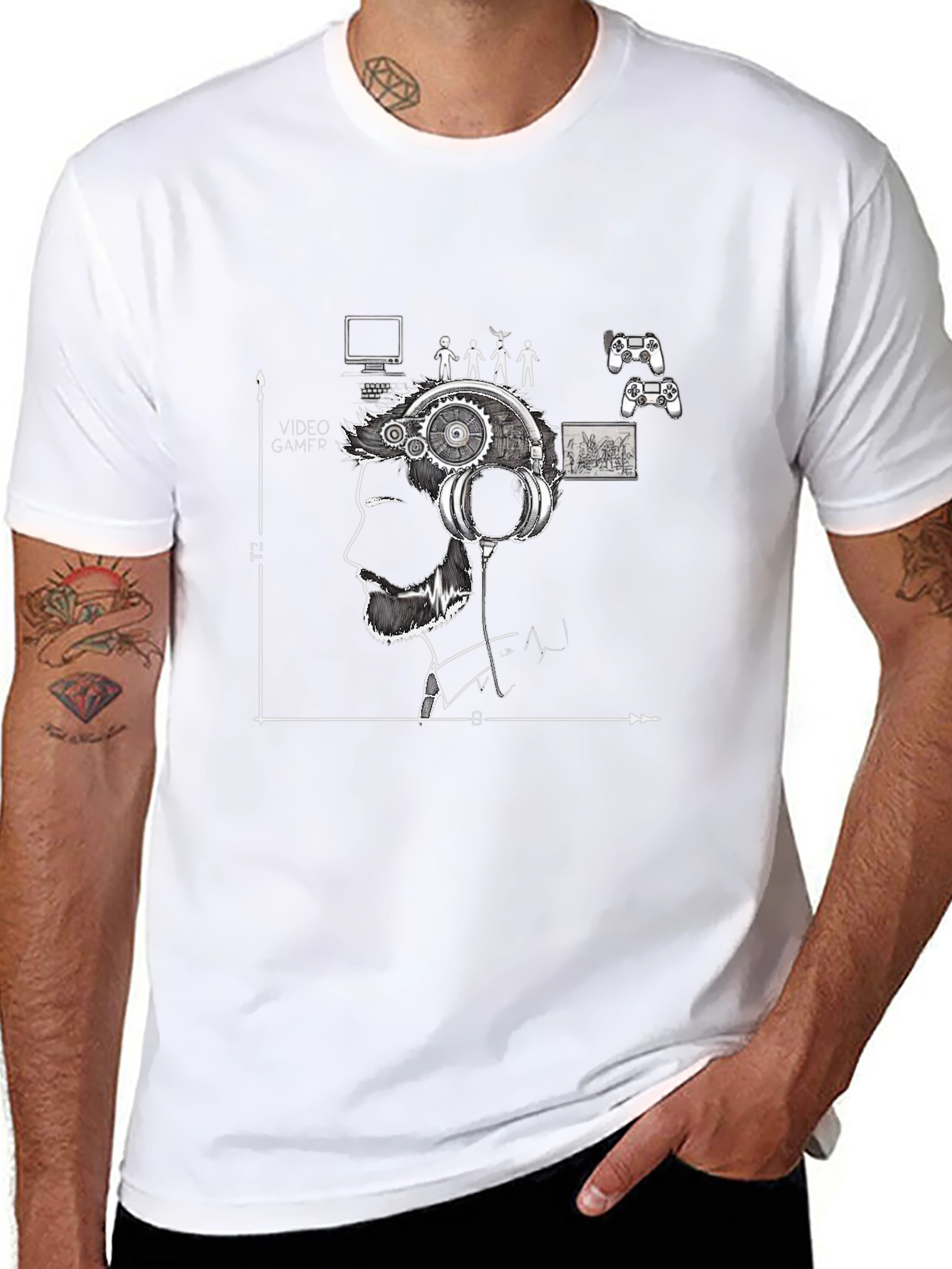 Gamer Mind T-Shirt - Black Graphic Tee