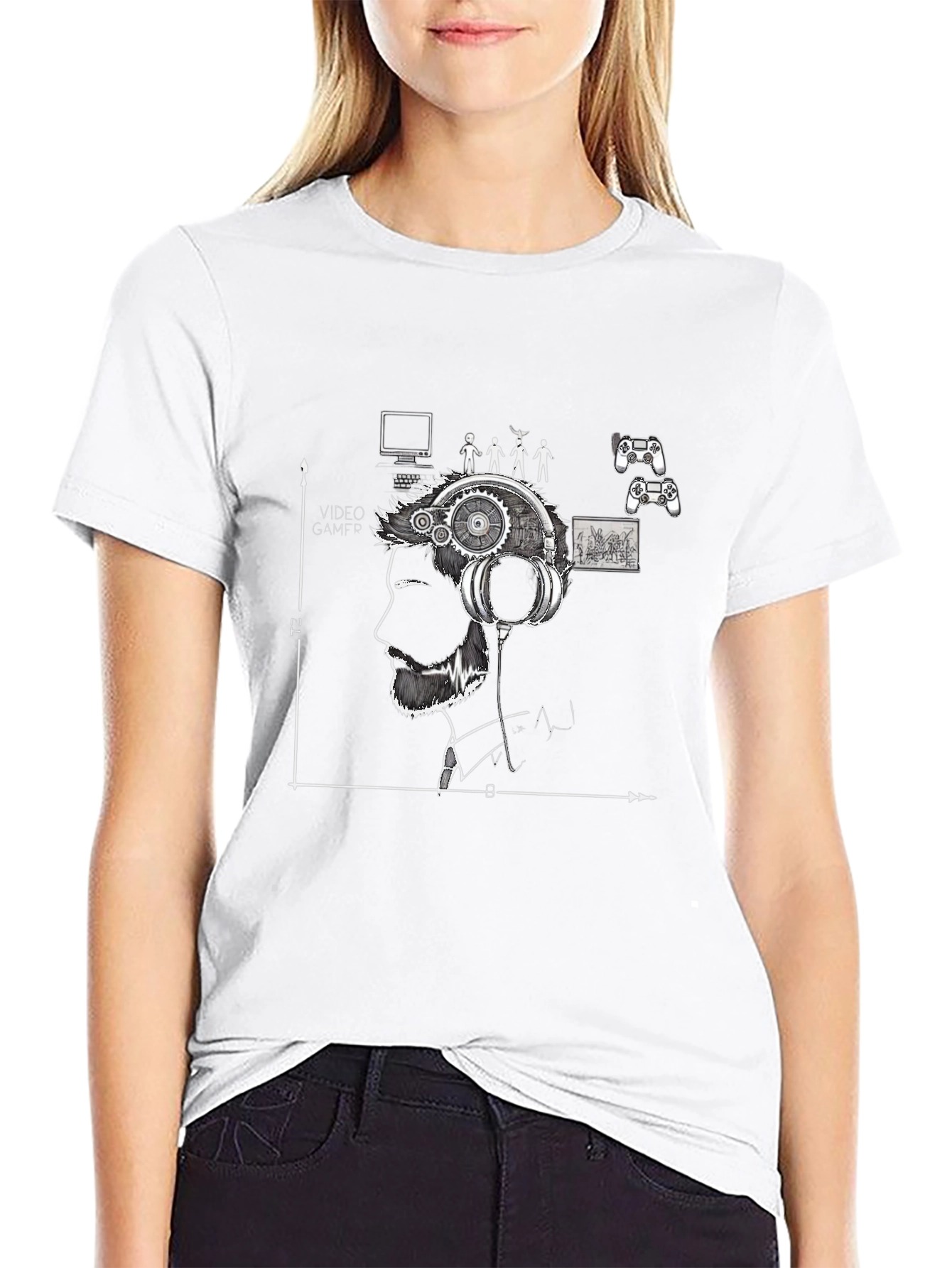 Gamer Mind T-Shirt - Black Graphic Tee