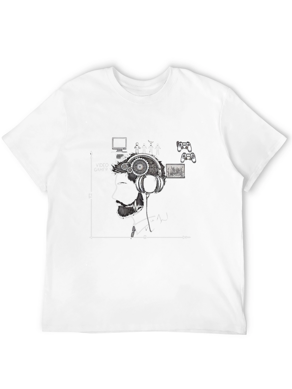 Gamer Mind T-Shirt - Black Graphic Tee