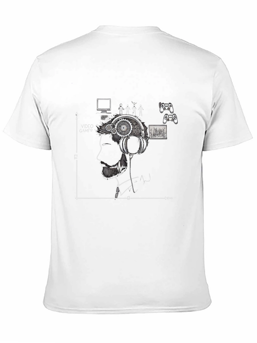 Gamer Mind T-Shirt - Black Graphic Tee