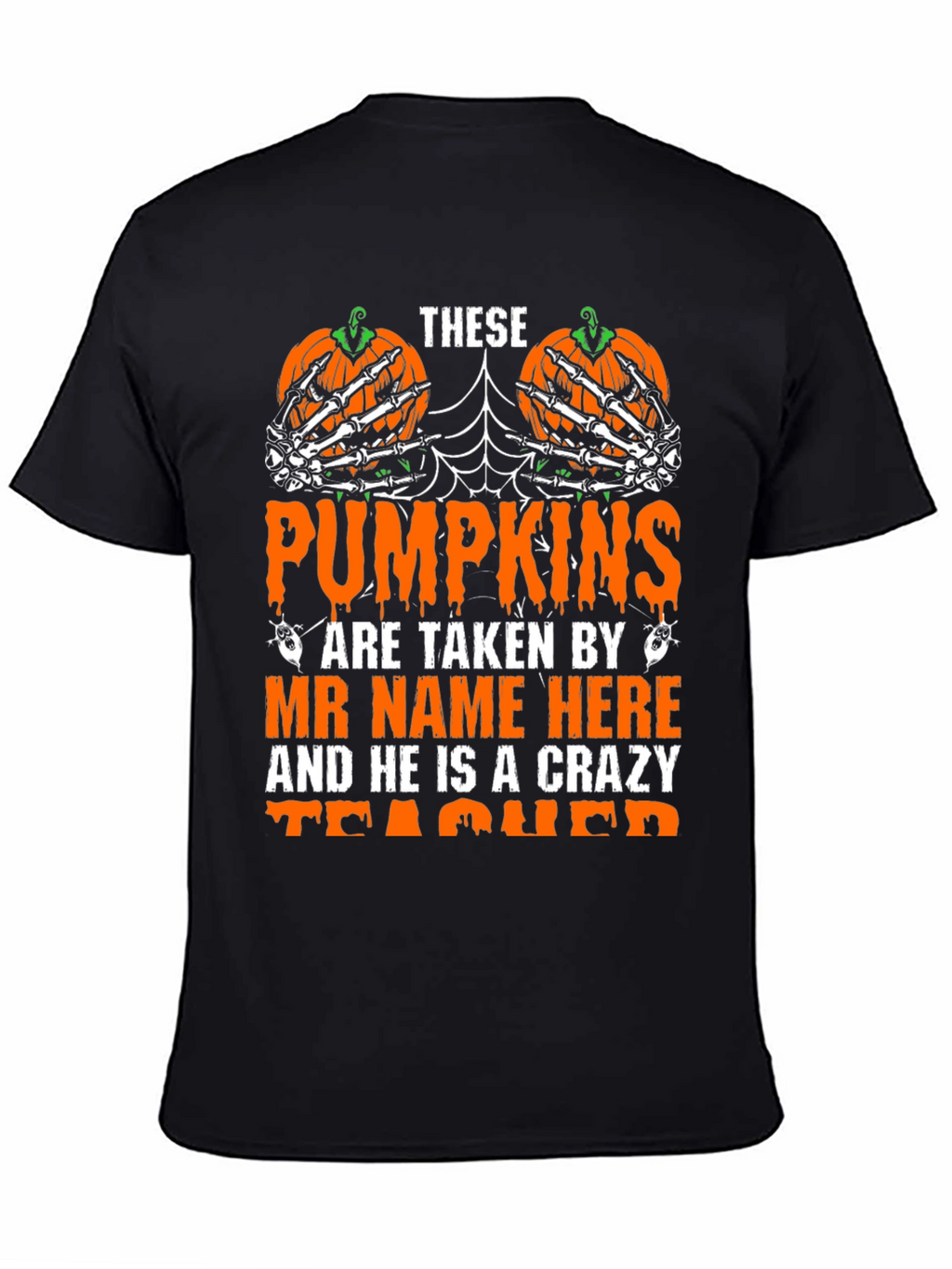 Halloween Teacher Pumpkin T-Shirt