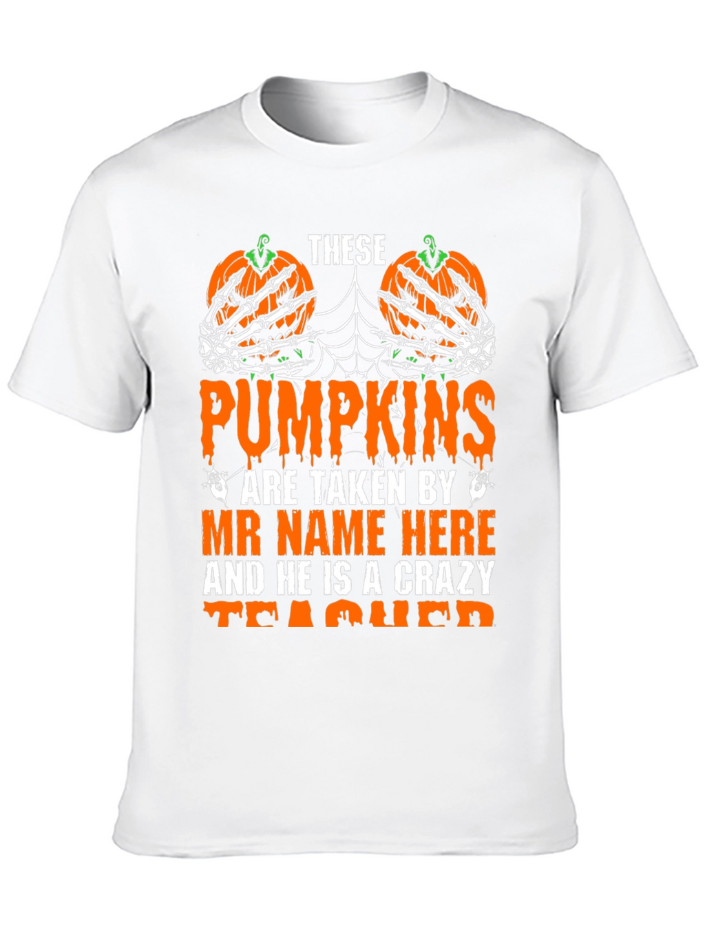 Halloween Teacher Pumpkin T-Shirt
