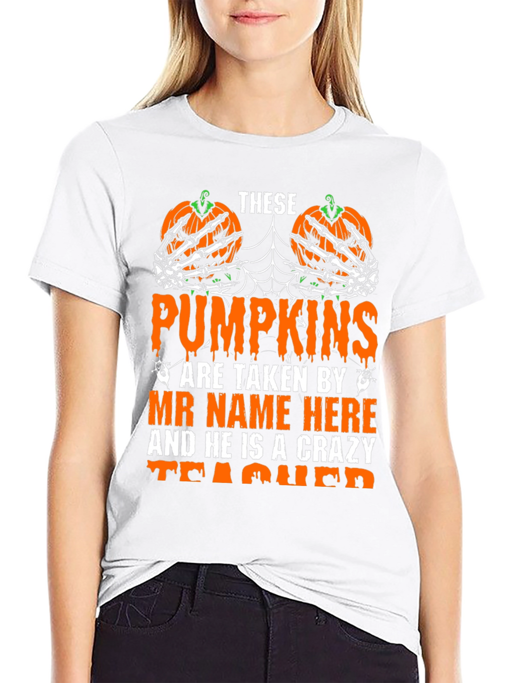 Halloween Teacher Pumpkin T-Shirt