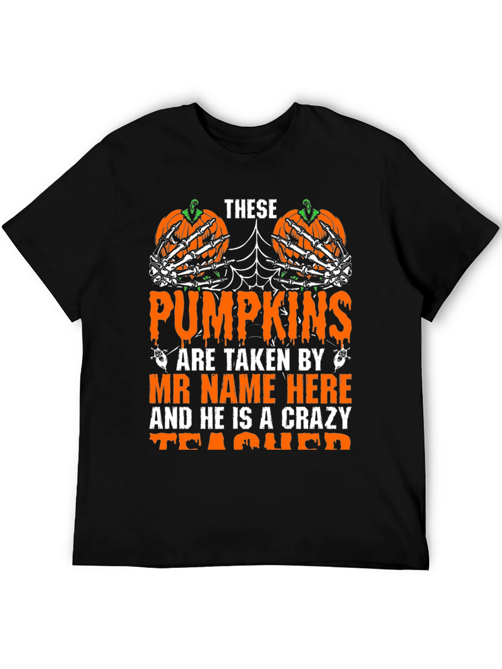 Halloween Teacher Pumpkin T-Shirt