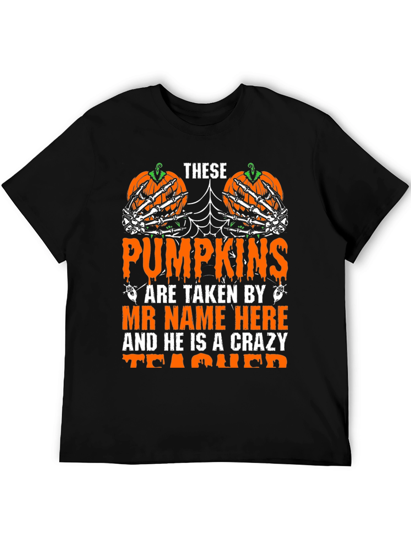 Halloween Teacher Pumpkin T-Shirt