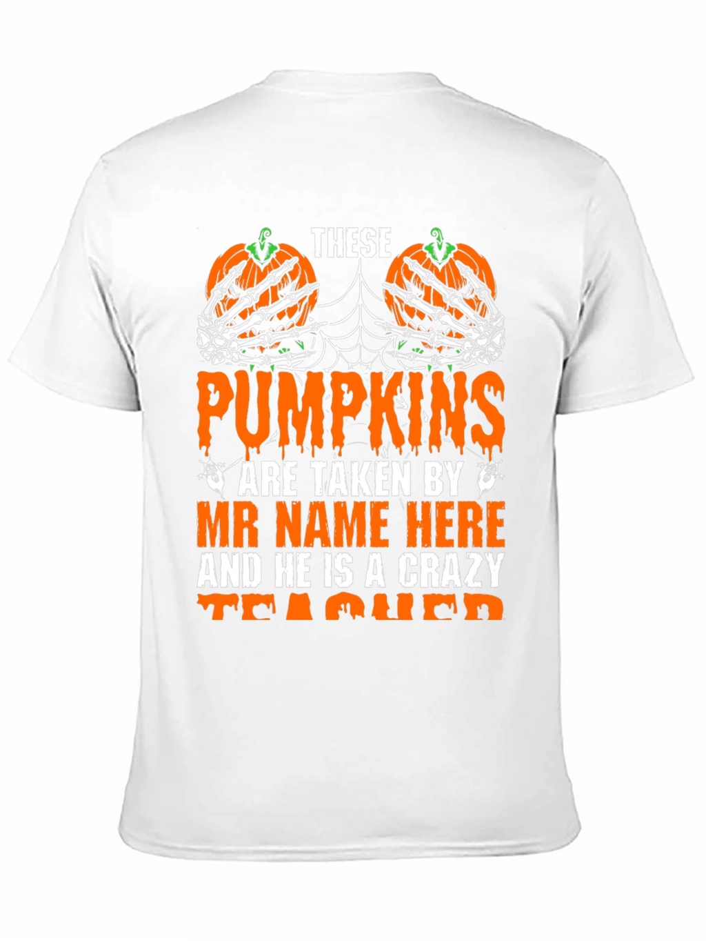 Halloween Teacher Pumpkin T-Shirt