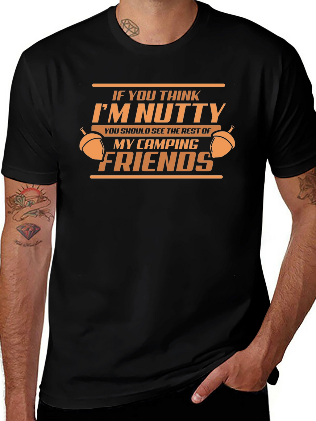 Nutty Camping Friends Graphic Tee