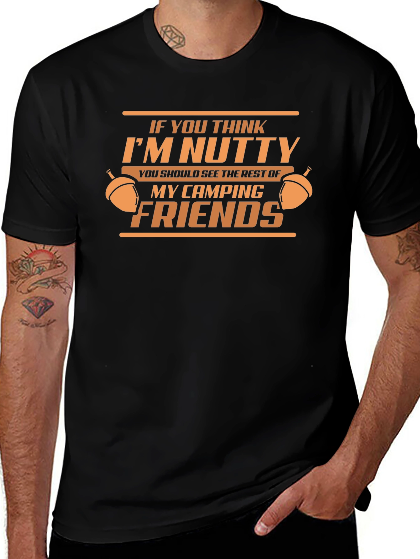 Nutty Camping Friends Graphic Tee