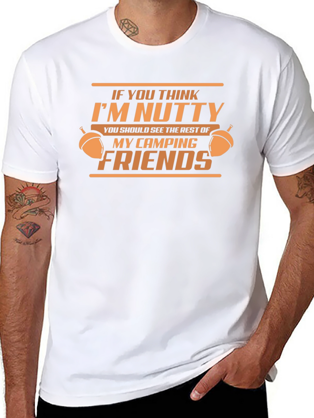 Nutty Camping Friends Graphic Tee