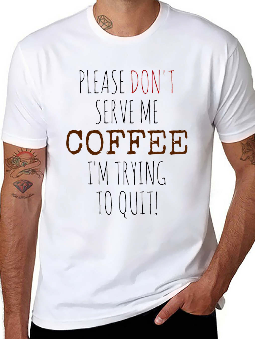 Coffee Quit T-Shirt - Funny Sarcastic Tee