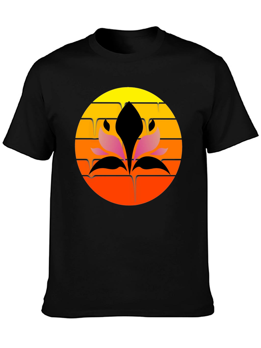 Sunset Lotus Graphic Tee - Stylish Comfort