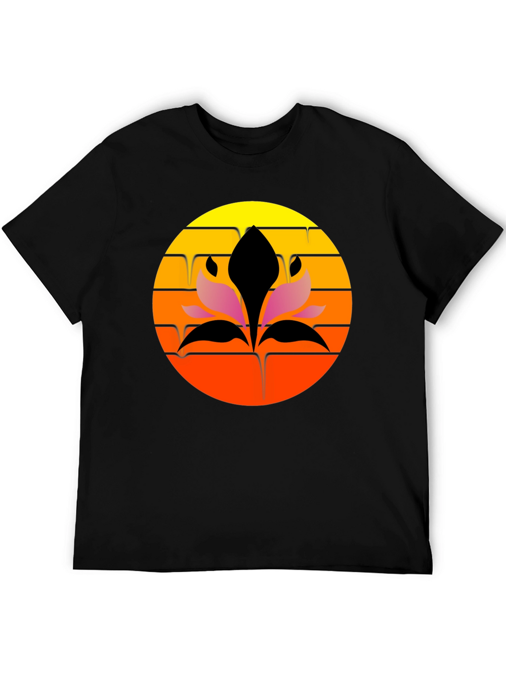 Sunset Lotus Graphic Tee - Stylish Comfort