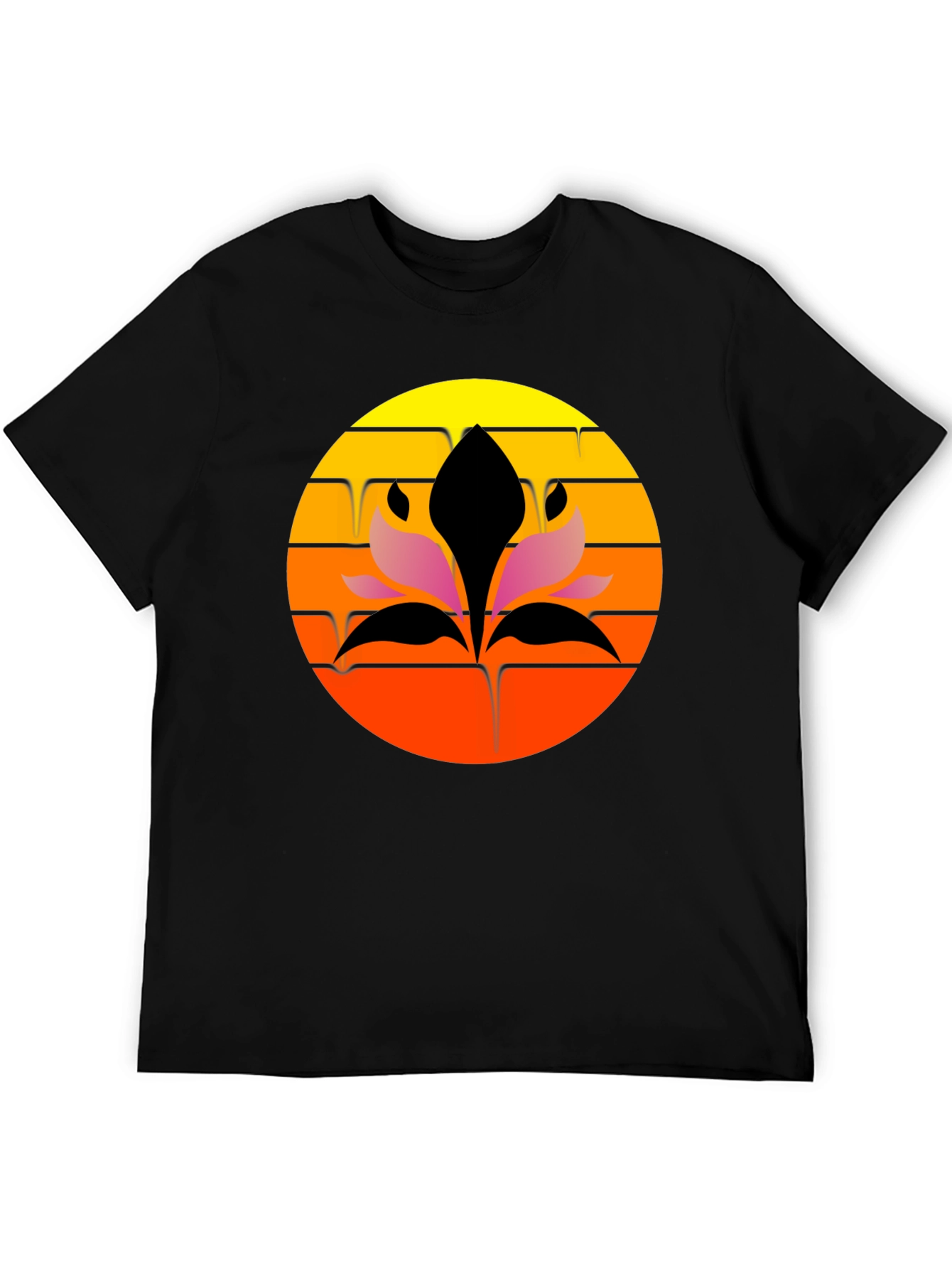 Sunset Lotus Graphic Tee - Stylish Comfort