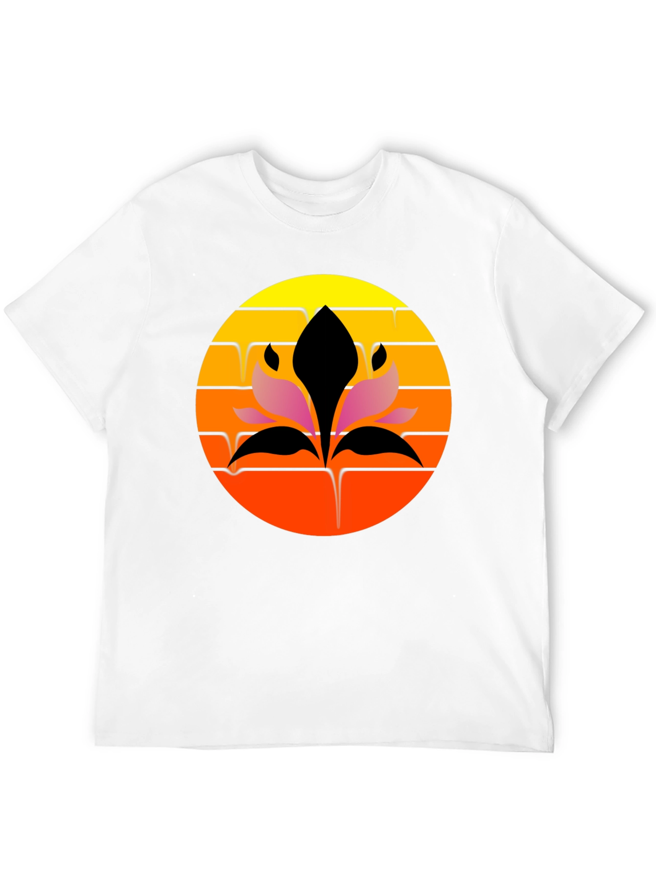 Sunset Lotus Graphic Tee - Stylish Comfort