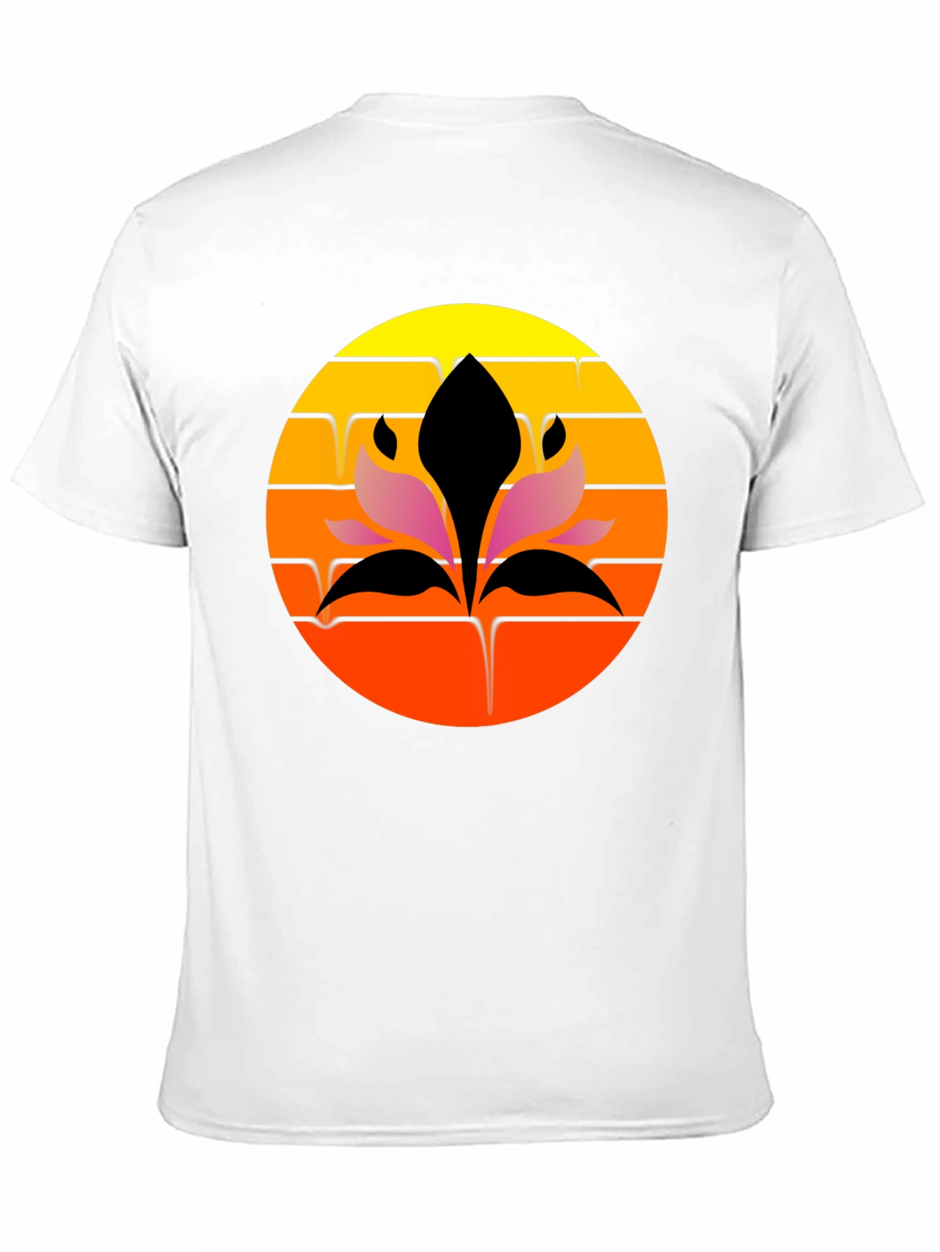 Sunset Lotus Graphic Tee - Stylish Comfort