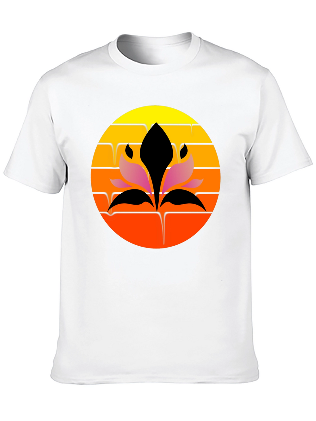 Sunset Lotus Graphic Tee - Stylish Comfort