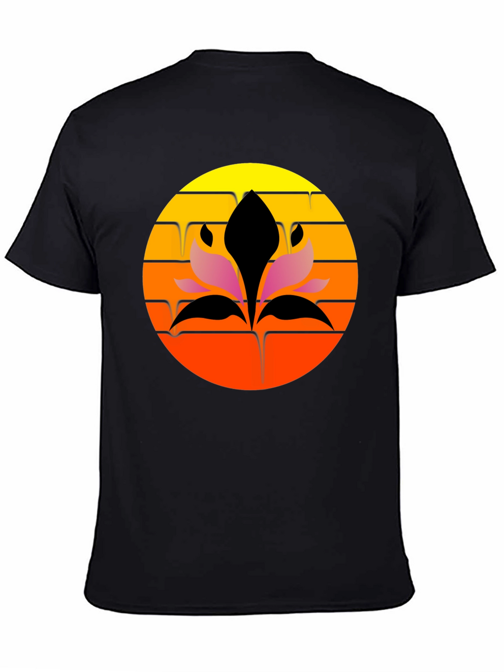 Sunset Lotus Graphic Tee - Stylish Comfort