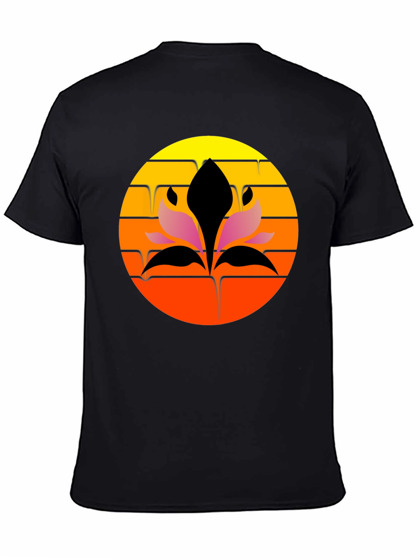 Sunset Lotus Graphic Tee - Stylish Comfort