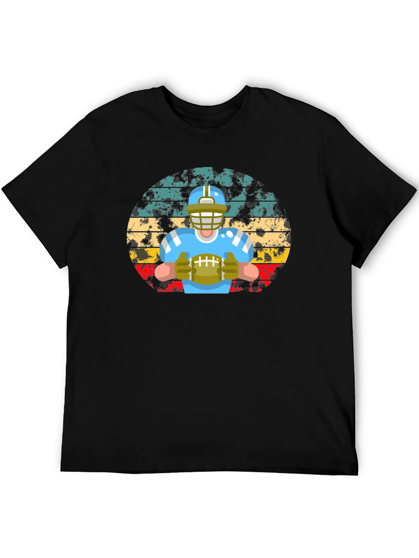 Vintage Football Player Graphic T-Shirt
