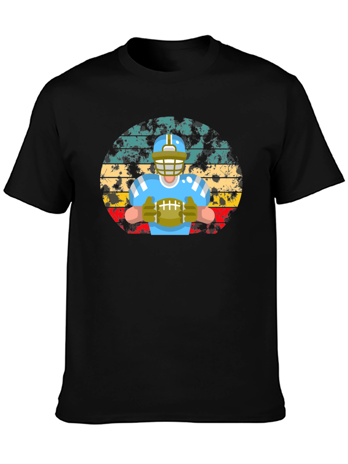 Vintage Football Player Graphic T-Shirt