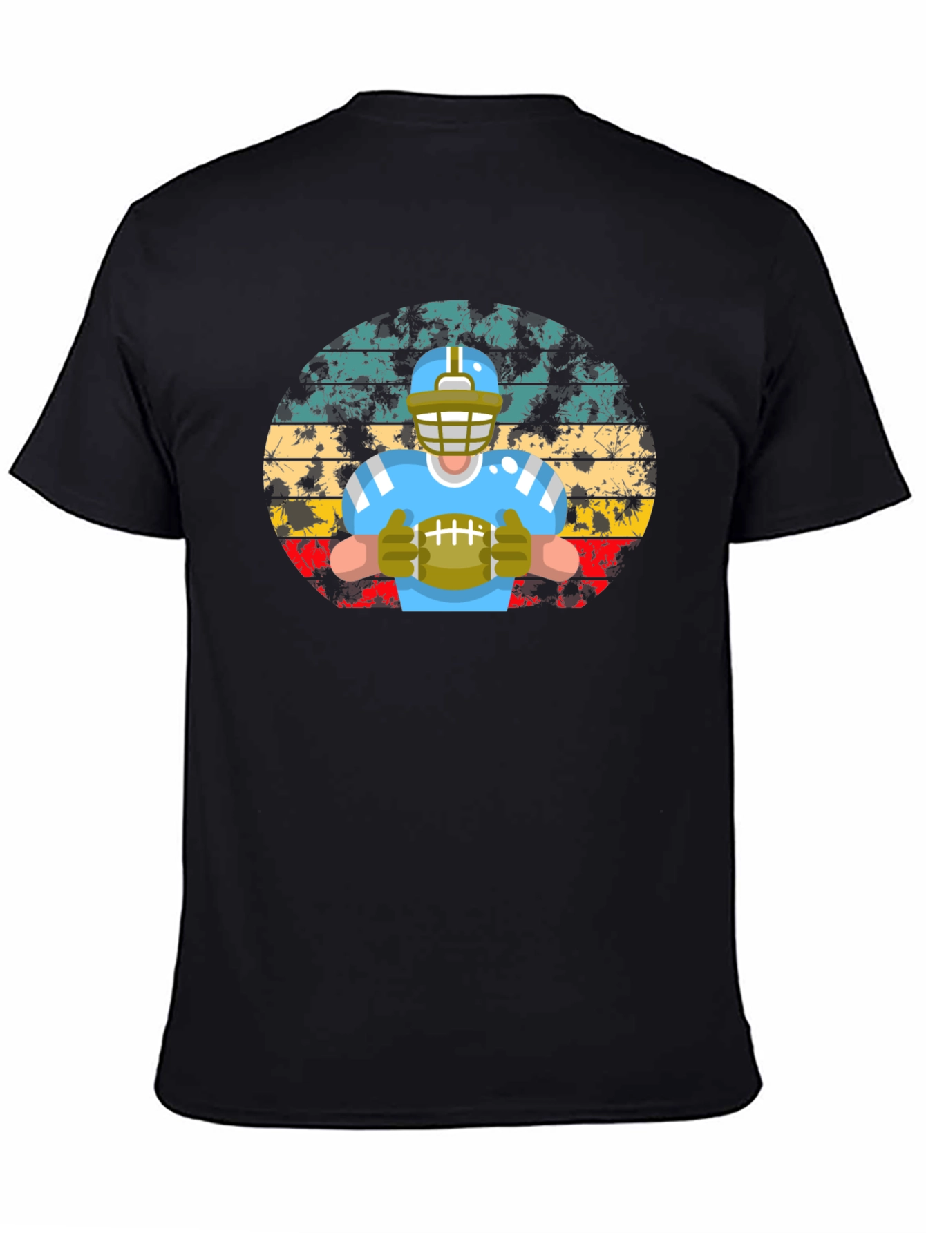 Vintage Football Player Graphic T-Shirt