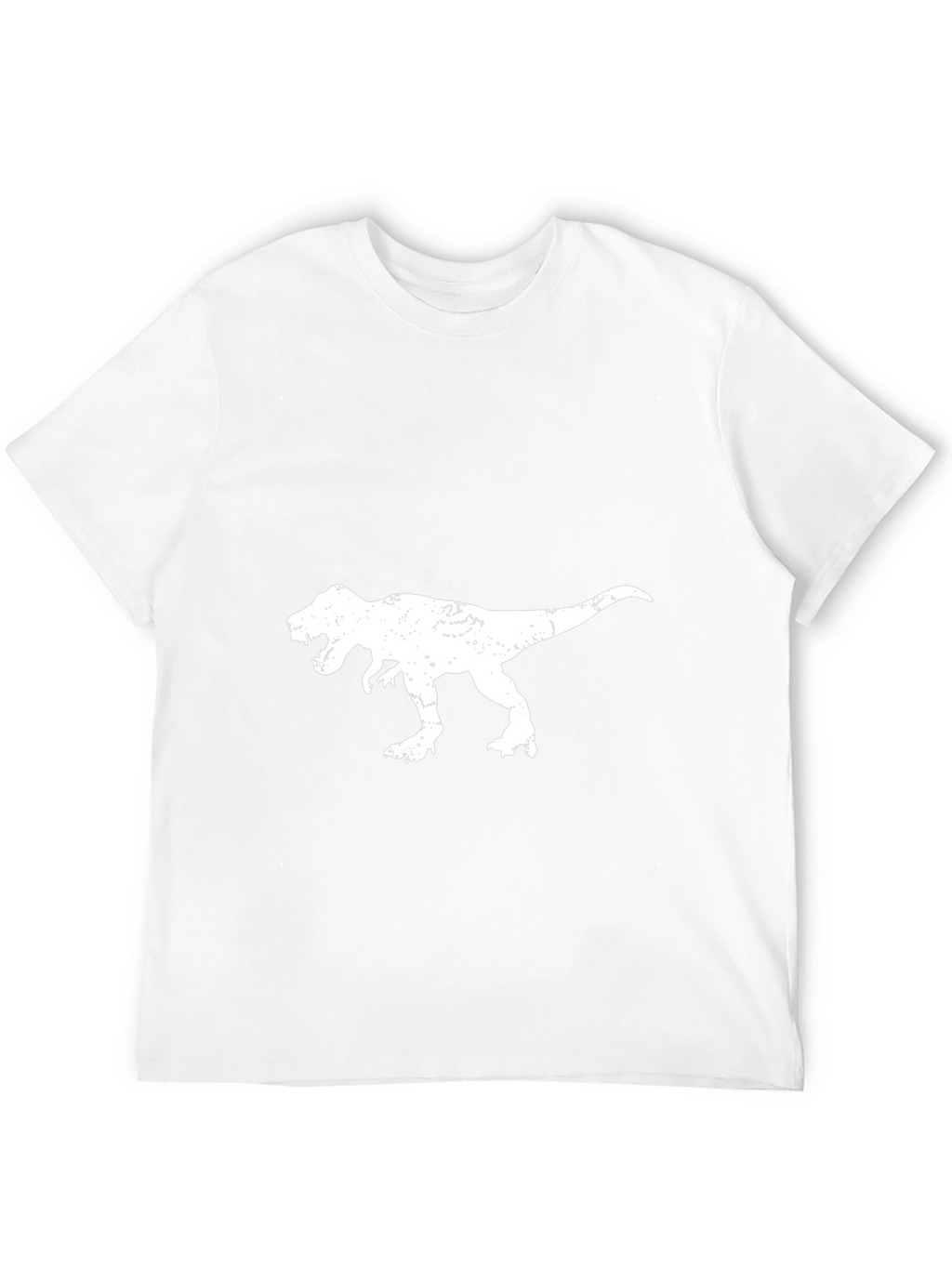 T-Rex Distressed Graphic Tee - Black Cotton T-Shirt