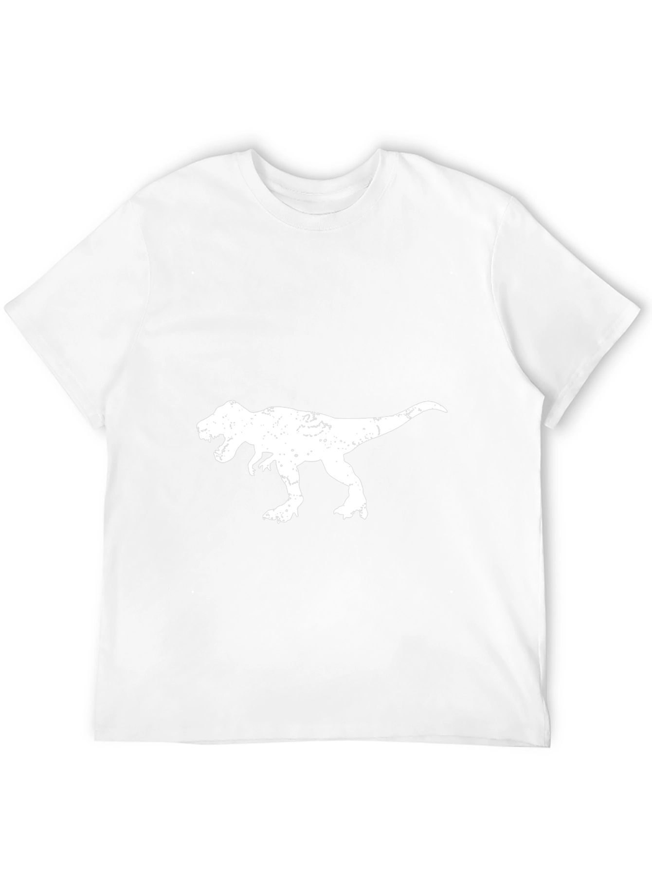 T-Rex Distressed Graphic Tee - Black Cotton T-Shirt