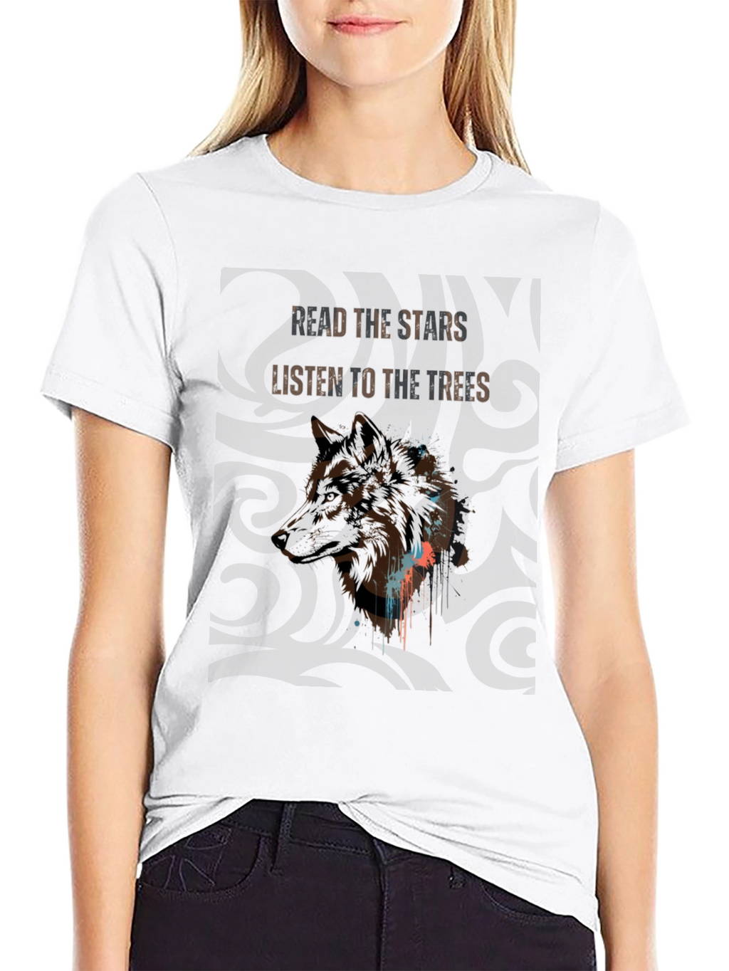 Wolf Spirit Graphic Tee - Read The Stars